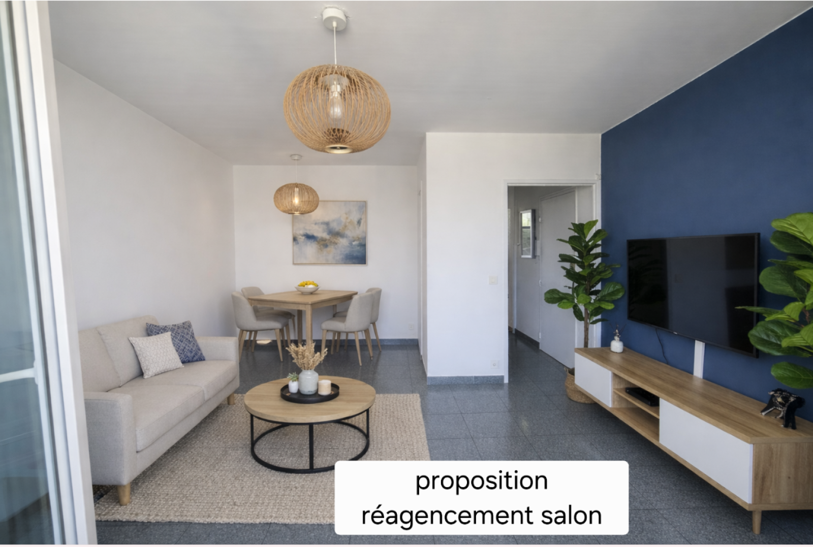 Appartement de type 4 dans résidence avec gardien  parking privatif et cave en sous sol à Toulon quartier les routes